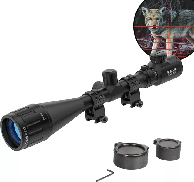 6-24x50 Airsoft Zielfernrohr, 6 - 24 fache Vergrößerung, 50 mm,für 22 mm Schiene