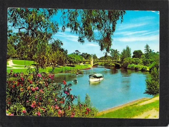 A7552 Australia SA Adelaide Popeye Boat River Torrens Kruger postcard