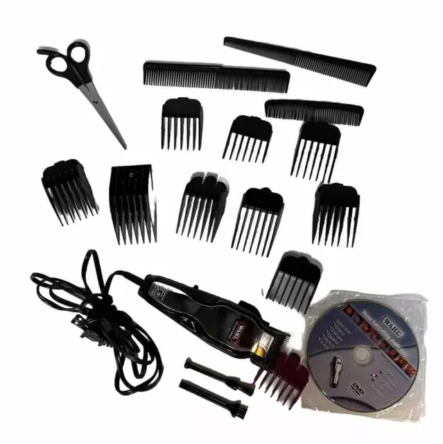 Wahl Precision Adjustable Clippers Corded Made In USA Groom Trim Hair w/ 16 Pcs