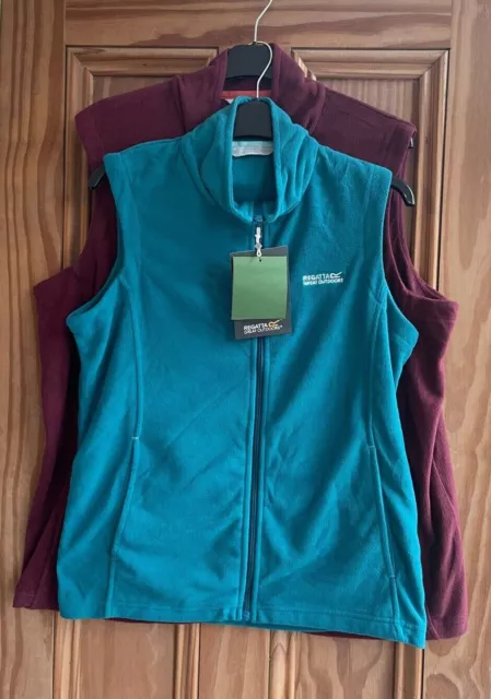 Regatta Womens Sweetness II Fleece Gilet Full Zip Lightweight Jacket Size 10- 14