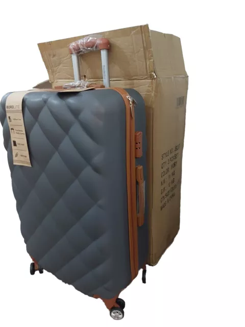 Bordlite 4 Wheel ABS Hard Shell Trolley luggage bag large size 28"inches