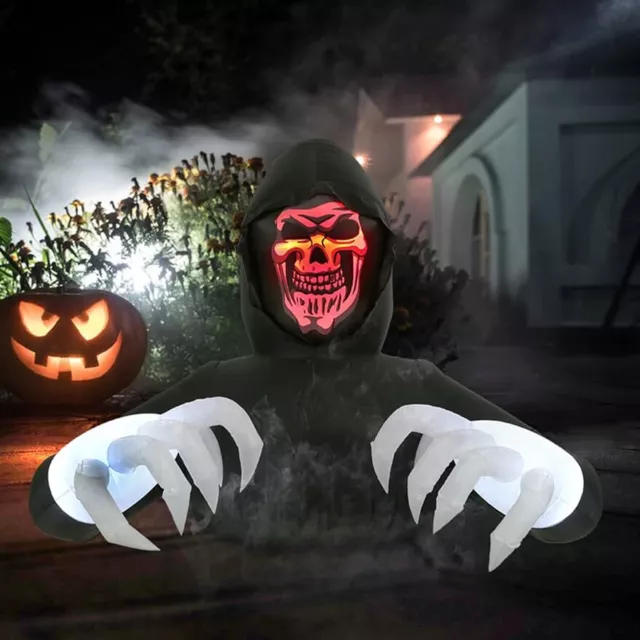 6.8FT Width Inflatables Grim Reaper Outdoor Halloween Decoration Blow Up Garden