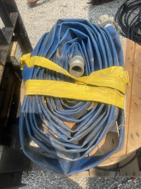 50’ Discharge Water Pump Continental Hose, 1-1/2” camlocks