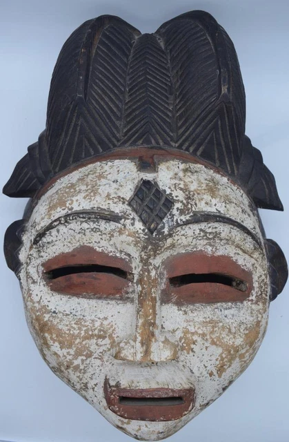 Punu Wooden Tribal Mask Gabon Africa 6