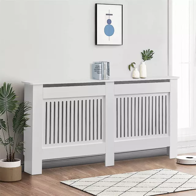 Extra Tall Radiator Cover 92cm Height MDF Cabinet Grill Shelf Furniture S/M/L/XL