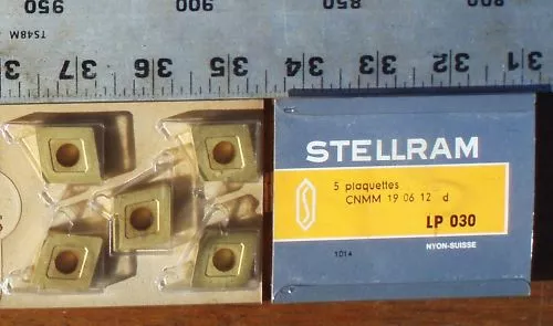 STELLRAM Carbide Tips- CNMM, 19 06 12 d LP 030, 5pc inserts