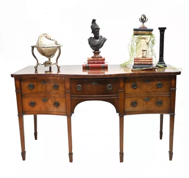 Georgian Sideboard Server Mahogany Serpentine 1810