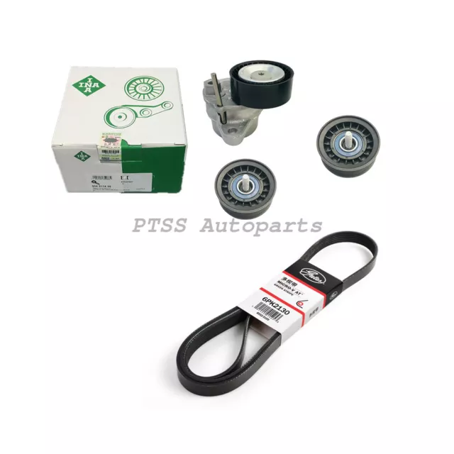 INA OEM Belt Drive Kit and Gates Belt A2762000370 For Mercedes C300 C350 GLE350