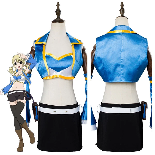 FAIRY TAIL S3 Season 3 Lucy Heartfilia Outfit Cosplay Costume Dress Skirt  $59.80 - PicClick