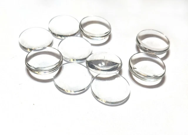 20 pcs domed glass cabochon round or oval jewellery making