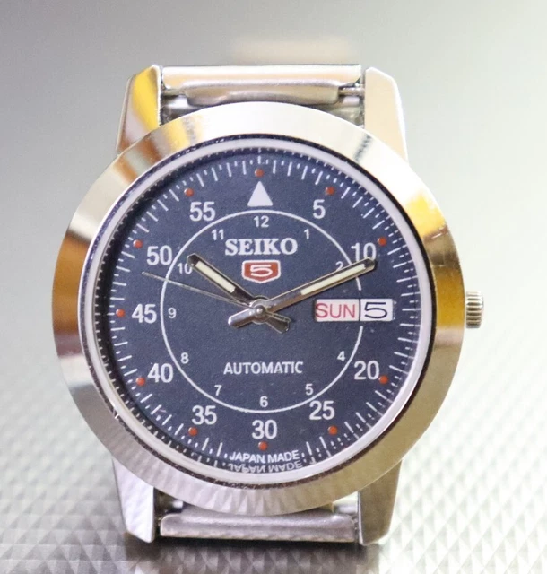 Seiko 5 orologio da polso da uomo - Scheletrato, fondello
