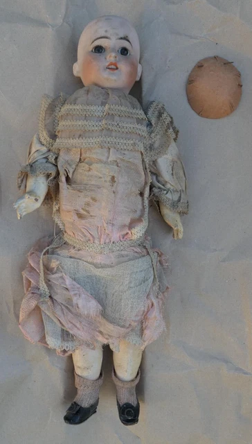 TRÈS BELLE ET grande poupée ancienne tête porcelaine et corps jumeau