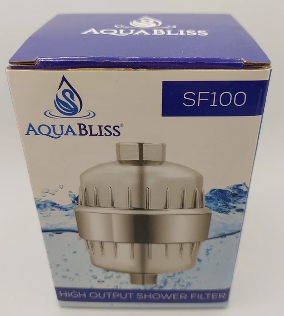 AQUABLISS SF100 HIGH Output Shower Filter Multi Stage Filtration Brand