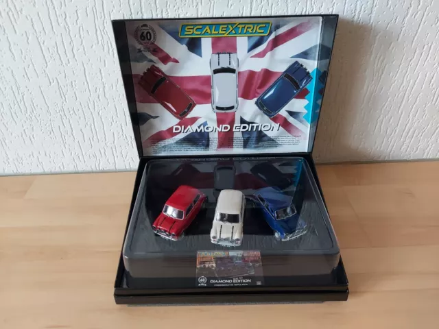 Scalextric 132 Slotcar 1:32 - Edición Limitada Diamante Mini Paquete Triple 60 Años