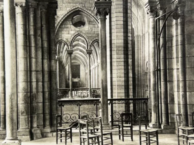 FRANCE Paris Cathédrale Notre-Dame Galerie du haut 1904 Photo Stereo Vintage 