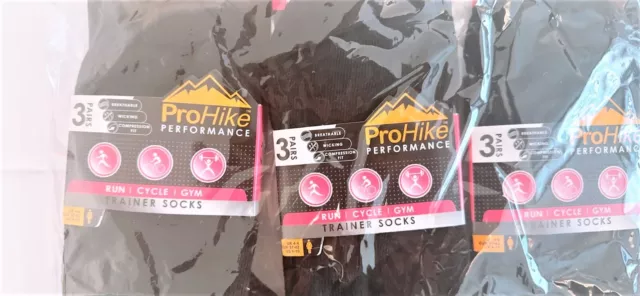 Pro Hike Ladies Multi Purpose Performance Trainer Liner Sport Socks 4-8 UK Size 2