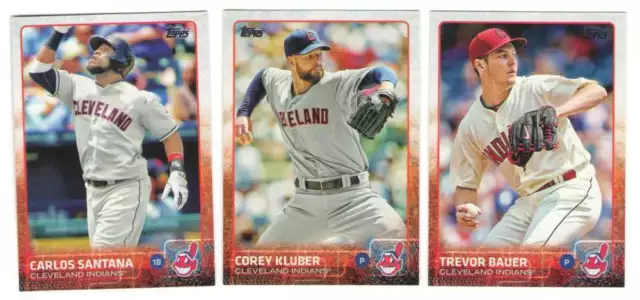 2015 TOPPS - CLEVELAND INDIANS Team Set