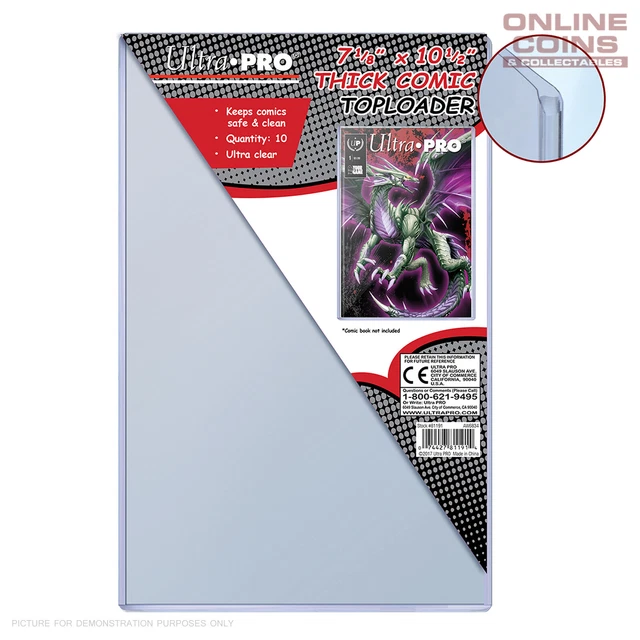 Ultra Pro THICK Comic Series Toploader - 7-1/8" X 10-1/2" - Packet of 10