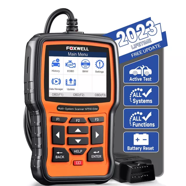 FOXWELL NT510 Elite fit for Mercedes Benz OBD2 Scanner Bidirectional Scan Tool