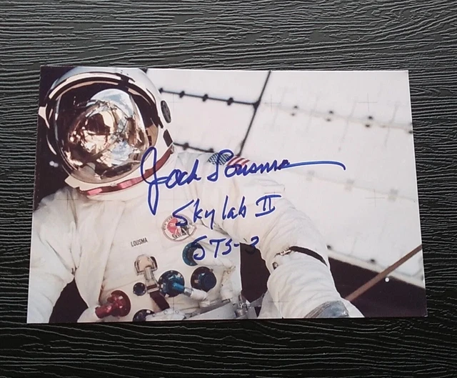 JACK LOUSMA HALL OF FAME NASA ASTRONAUT AUTOGRAPHED SIGNED 4x6 GLOSSY PHOTO