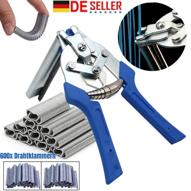 Nagelringzange Typ M – Mit 2400 Ringen, Für Drahtkäfige & Effizientes Arbeiten