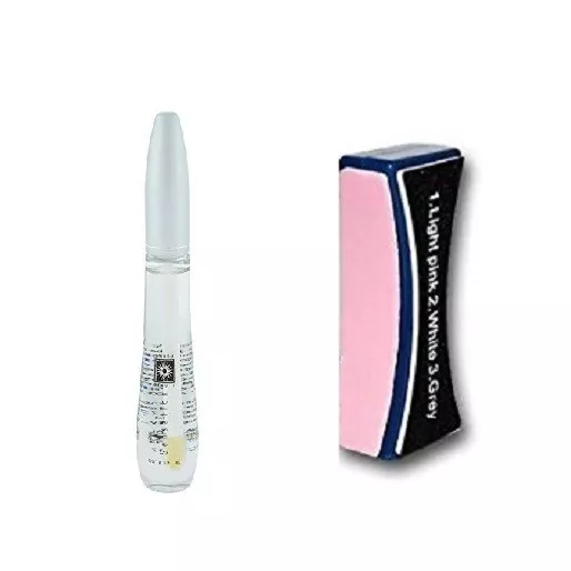Swisa Beauty Sensation Dead Sea Nail Buffer + Cuticle Oil Kit For Shiny Nails