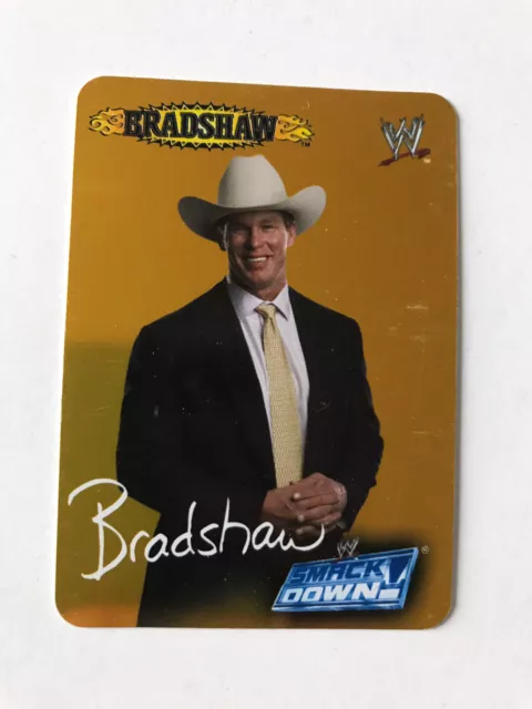 Card wrestling  - WWE WWF - Bradshaw - signed gold