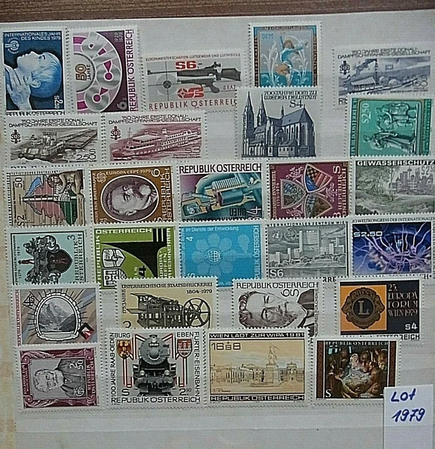 :Lot aus Jahrgang ,,Österreich 1979" Postfrisch