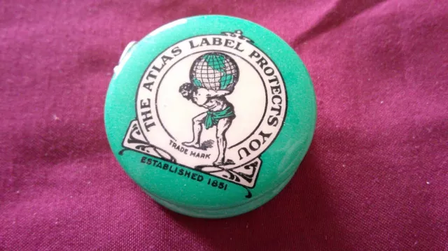 Vintage Celluloid Advertising Tape Measure – Atlas Label