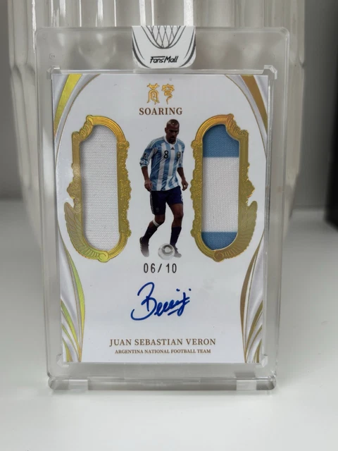 鹿12　JUAN SEBASTIAN VERON オートカード 2024-25 Panini Select Premier League Juan Sebastian Veron