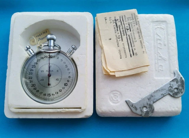 Montre mécanique Slava URSS - 2427 T avec un bracelet natif, à remontage automatique, neuve de