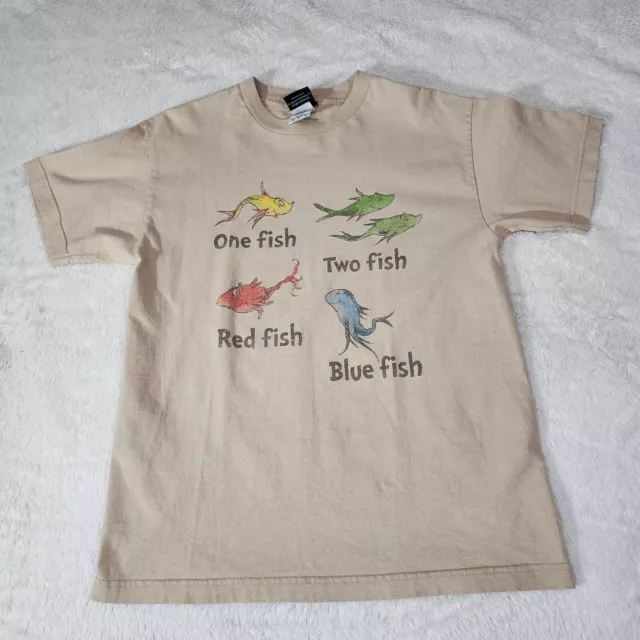 Vintage 2001 Dr Suess One Fish Shirt Size Medium