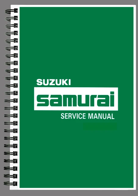 SUZUKI SAMURAI WORKSHOP MANUAL REPAIR TALLER SERVICE BOOK ON PAPER