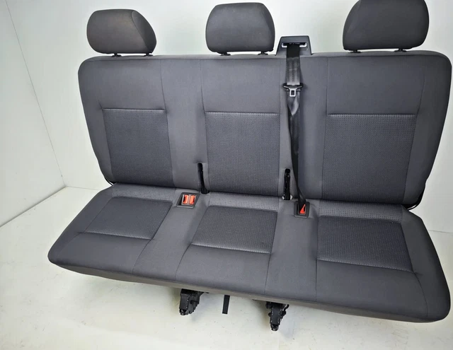 WALSER 10519 Coprisedile In Tessuto Antracite Per VW T6 – Singolo Posteriore, Compatibile Con Bus E Furgone 04/2015-2019, Copri Poggiatesta Incluso