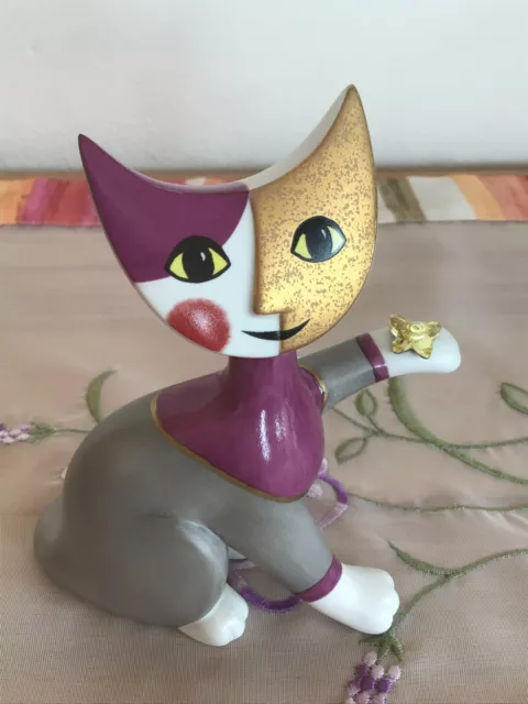 Goebel Rosina Wachtmeister ♥ Katze ALINA mit Swarovski Schmetterling ♥ RARITÄT ♥