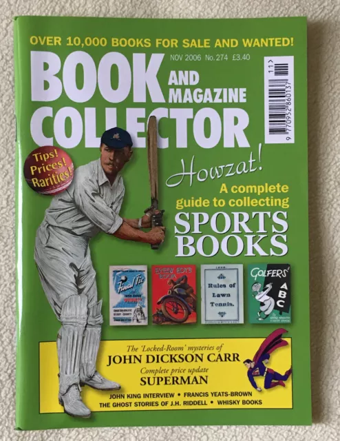 Book Magazine Collector 274 Nov 2006 - Sports Books, Superman and JH Riddell