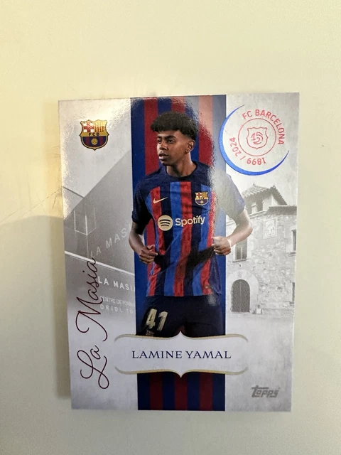 Carte Rare Lamine Yamal FC Barcelone – Édition 125 Ans Holo /125 – Eleven Card 2024-25