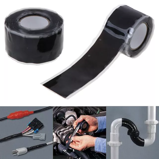 Self Fusing Silicone Performance Repair Tape Bonding Rescue Wire Hose TapeA-wf