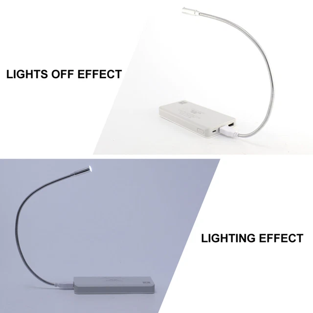 2 PACK PORTABLE USB Laptop Light Keyboard Clamp Desktop Computer £14.45