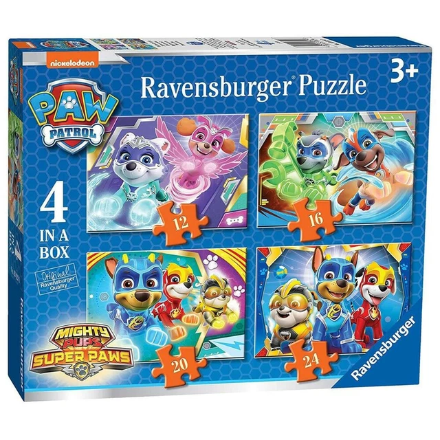 RAVENSBURGER 7033 PAW Patrol 4 in a Box Jigsaw Puzzles - 12 16 20 and ...