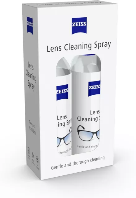 ZEISS Lens Cleaning Spray Twin Pack for Glasses Optical Phone PC 2x Bottle 120ml