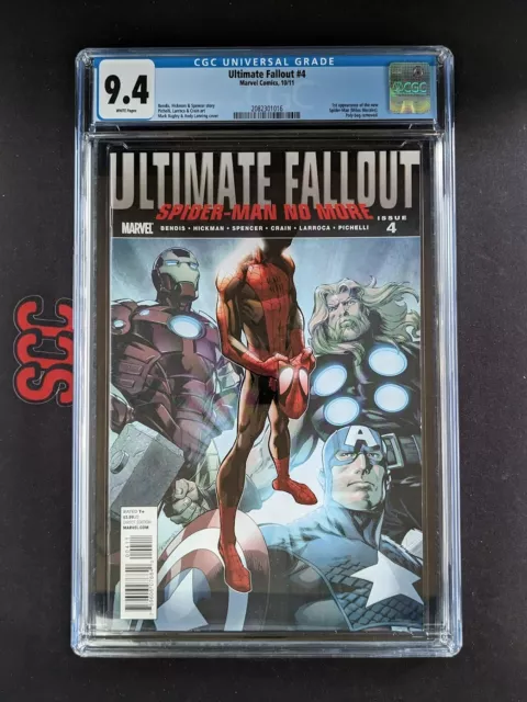 ULTIMATE FALLOUT (2011) #4 Marvel 10/11 1st Appearance of MILES MORALES CGC 9.4
