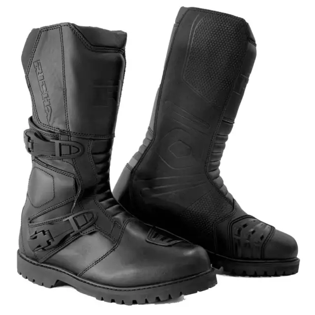 Richa Adventure Waterproof Motorcycle Motorbike Boots Black