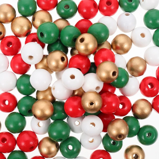 100 Pcs Natural Wood Beads Color Hemu Beads Home Décor Crafts