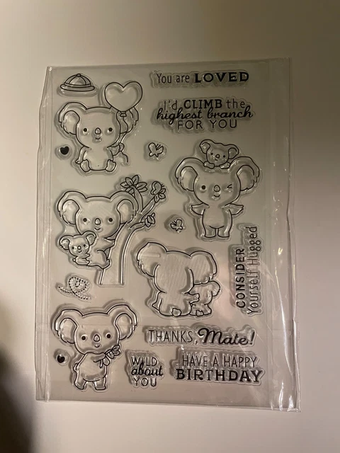 Kwan Crafts niedliche klare Briefmarken für Kartenherstellung Dekoration und Zum Selbermachen Scrapbooking