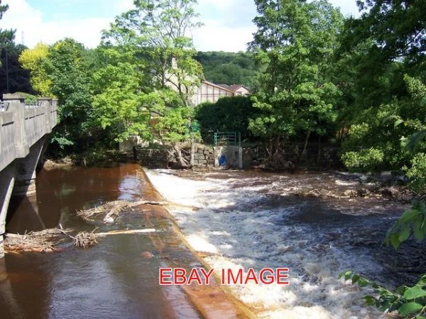 Photo  June 2007 - River Don Weir At Oughtibridge Following The Flood Compare Th