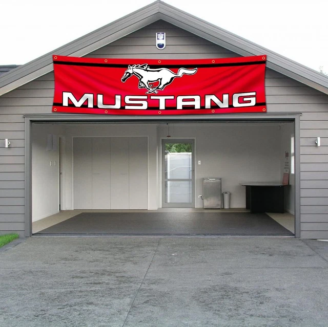 FORD MUSTANG 2X8FT Flag Banner Racing Car Garage Shop Wall Decor GT