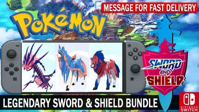 Pokemon Sword & Shield 6IV Zacian, Zamazenta, Eternatus Battle Ready!!