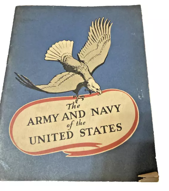 The Army and Navy of the United States Vtg Book insignia and rank explained