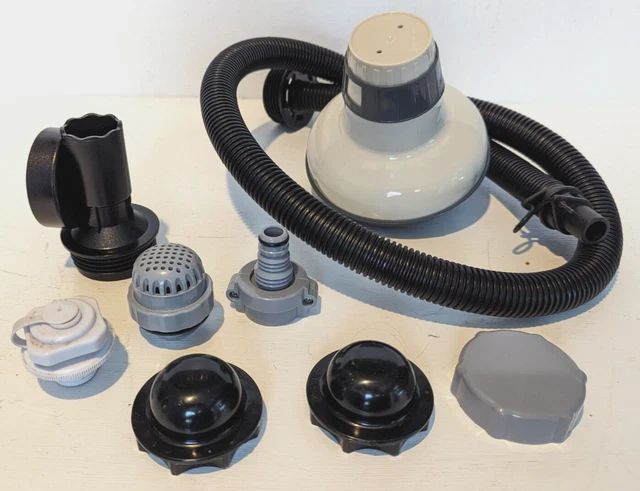 4 Tappi Di Ricambio Per Vasca Idromassaggio – Compatibili Con Lay-Z-Spa E Bestway – In Plastica Nera - 2